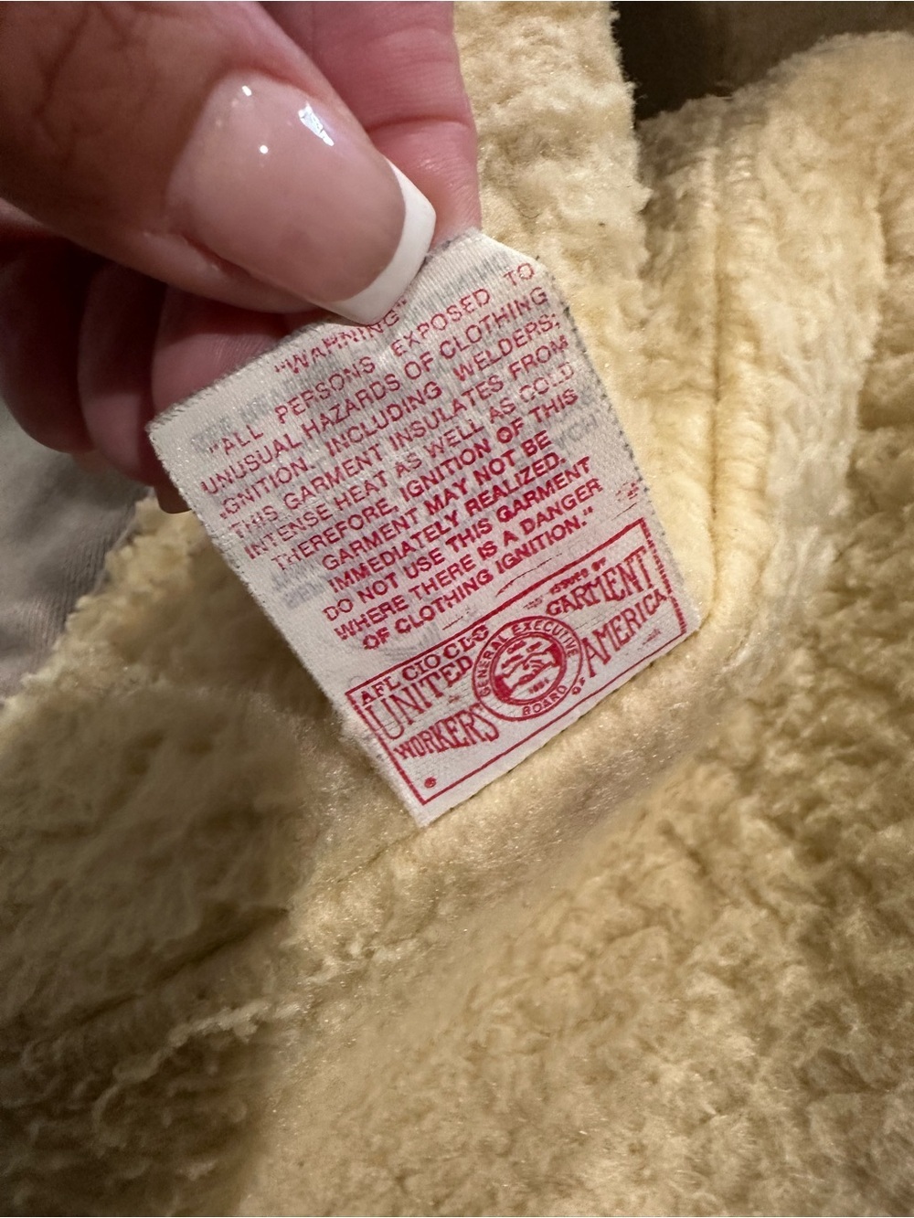 VTG Carhartt Union Made USA Duck Vest Large Sherpa Lined Biker Jesus Army - Picture 12 of 15